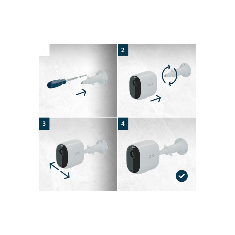 Camera de supraveghere Arlo Essential Outdoor - 1 Camera Kit, Alb - iSTYLE RO