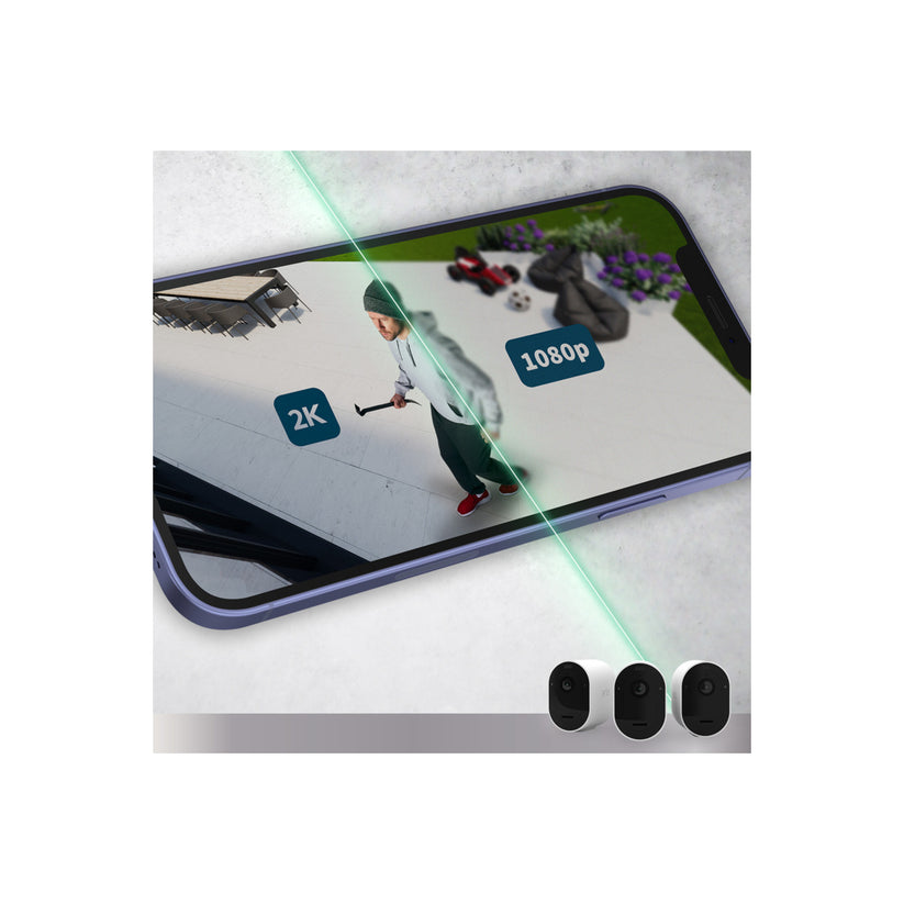 Camera de supraveghere Arlo Pro 5 Outdoor - 2 Camera Kit - Alb - iSTYLE RO