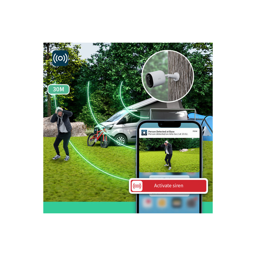 Camera de supraveghere Arlo Go 2 3G/4G SIM Outdoor Security Camera, Alb - iSTYLE RO