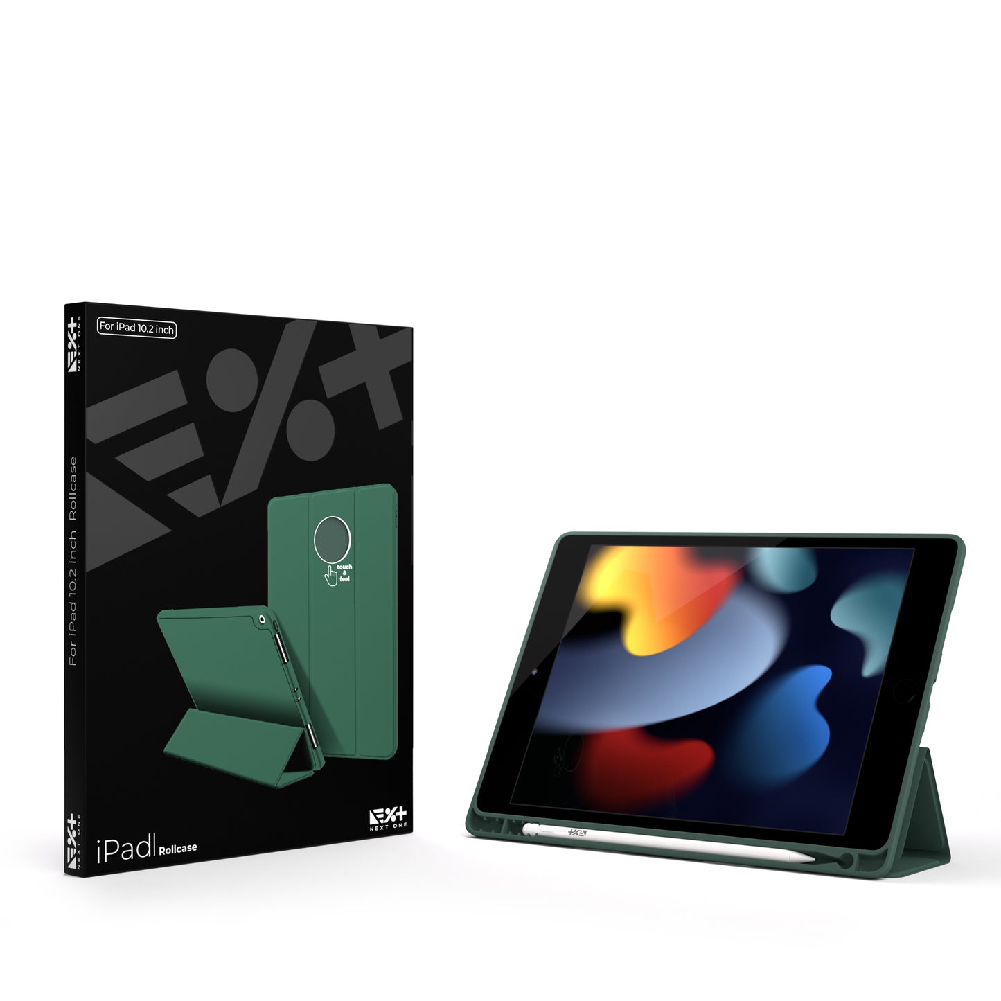 Husa de protectie NEXT ONE Rollcase pentru iPad 10.2inch, Verde - iSTYLE RO