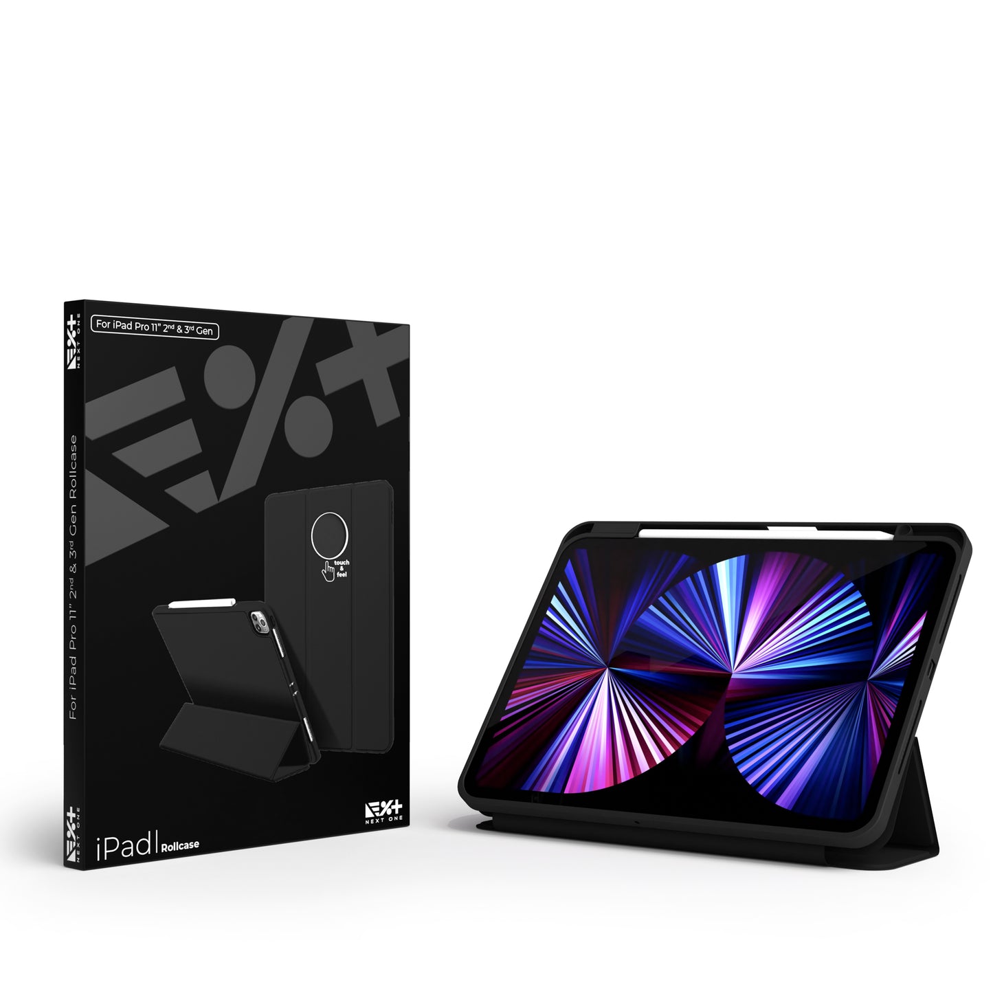 Husa de protectie NEXT ONE Rollcase pentru iPad 11inch, Negru - iSTYLE RO