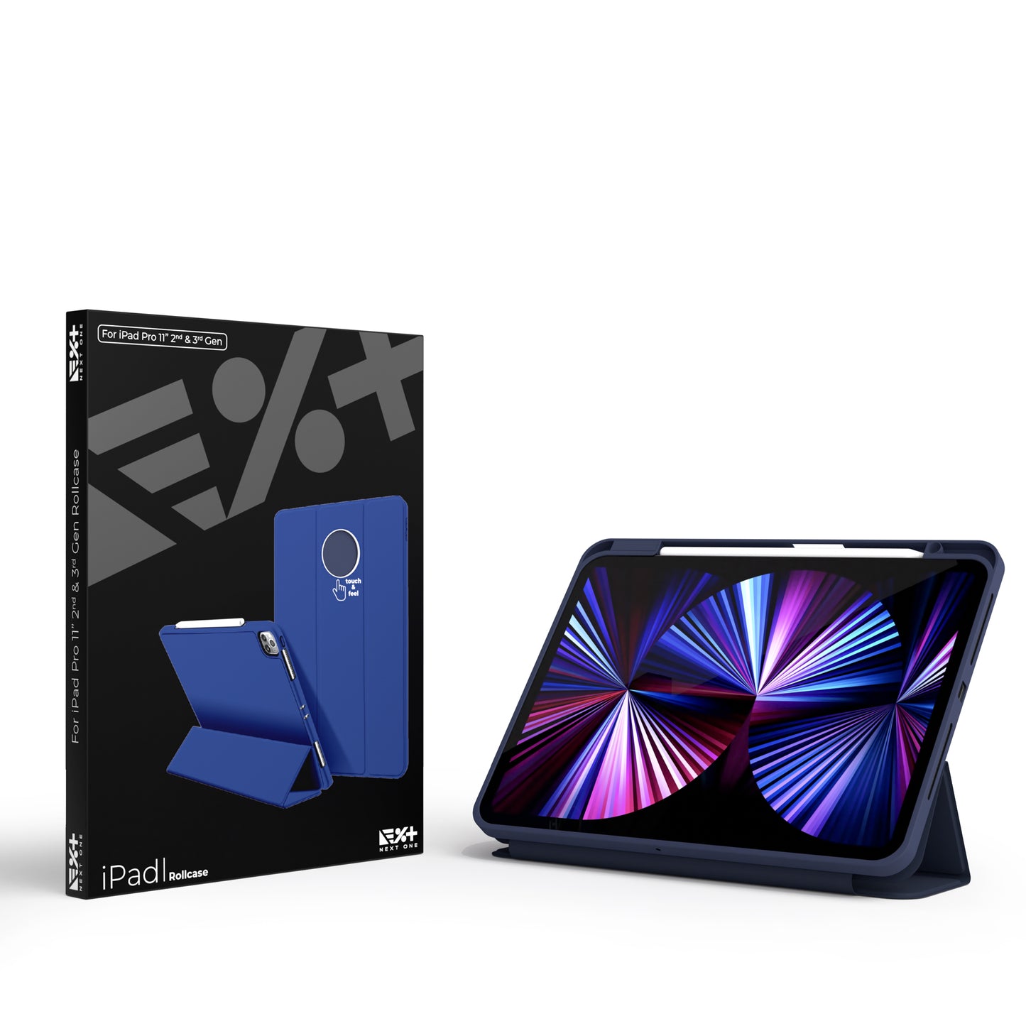 Husa de protectie NEXT ONE Rollcase pentru iPad 11inch, Albastru - iSTYLE RO