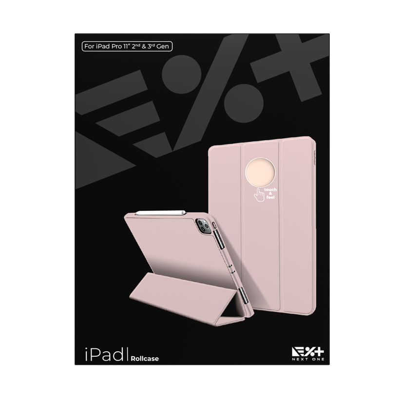 Husa de protectie NEXT ONE Rollcase pentru iPad 11inch, Roz - iSTYLE RO