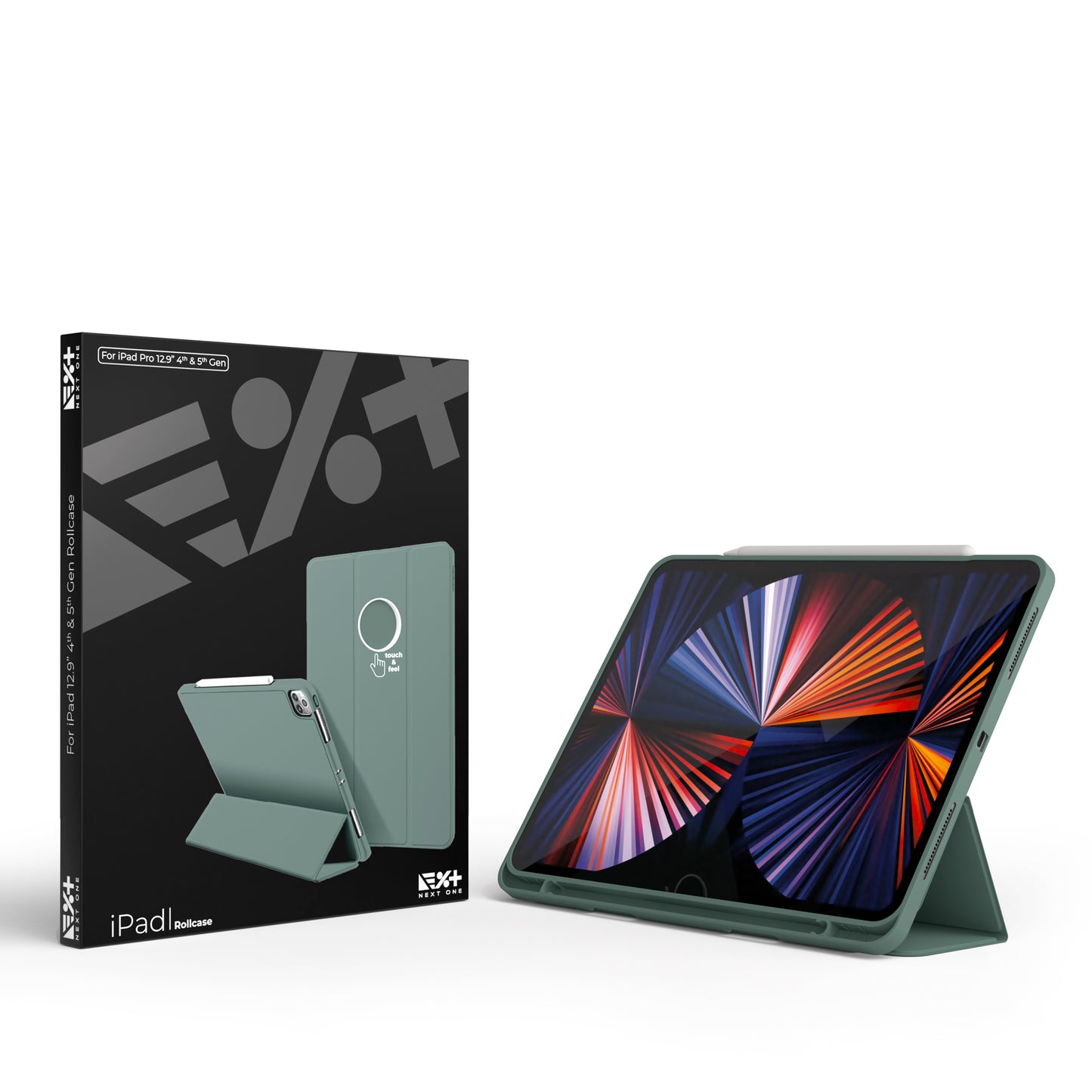 Husa de protectie NEXT ONE Rollcase pentru iPad 12.9-inch, Verde - iSTYLE RO