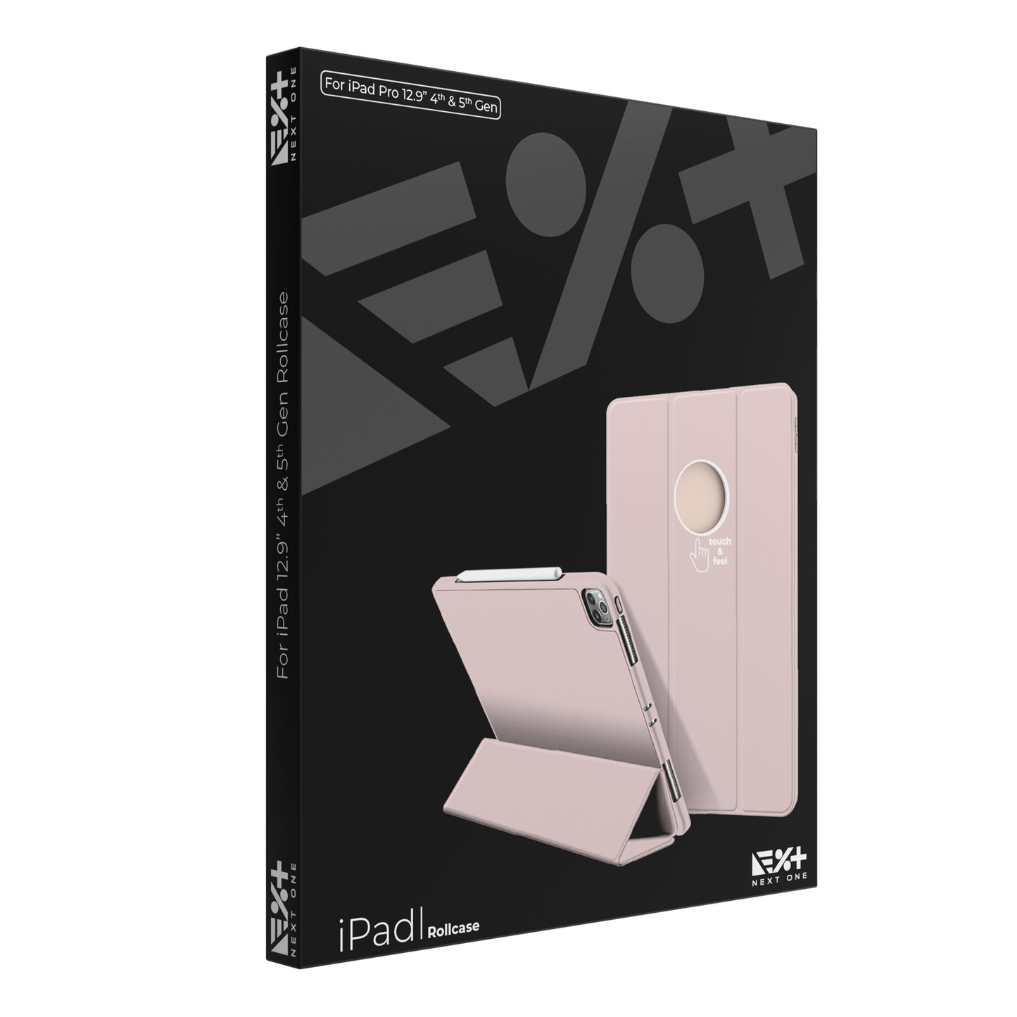 Husa de protectie NEXT ONE Rollcase pentru iPad 12.9-inch, Roz - iSTYLE RO