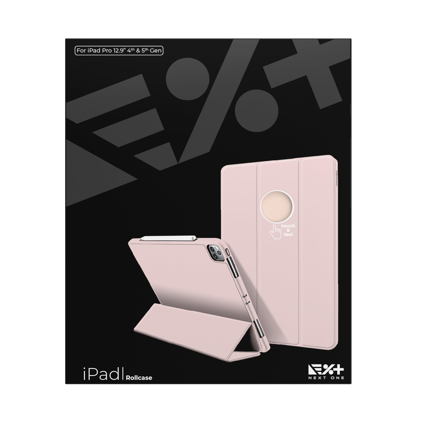 Husa de protectie NEXT ONE Rollcase pentru iPad 12.9-inch, Roz - iSTYLE RO