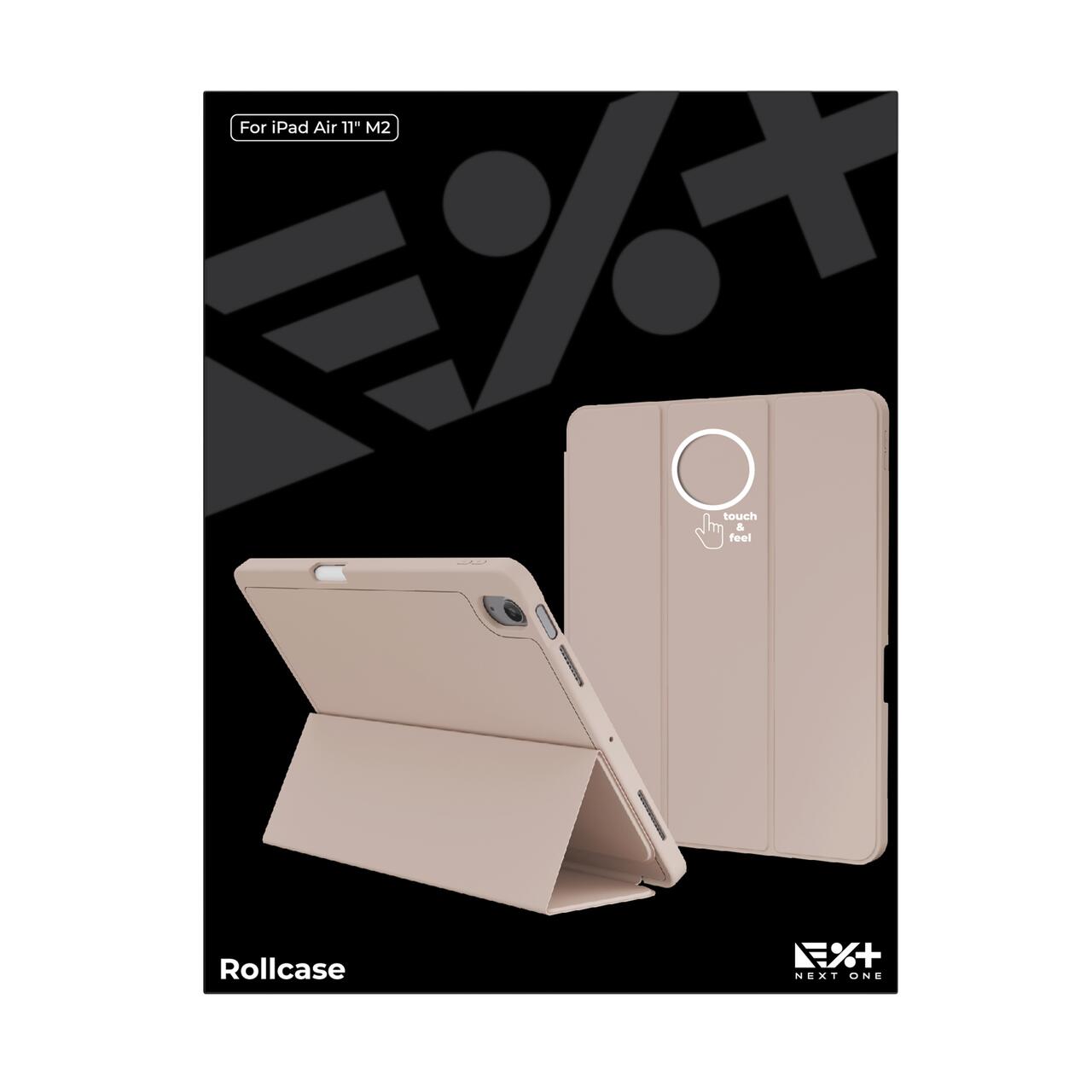 Husa de protectie Next One Rollcase pentru iPad Air 11" M2, cu suport pentru stilou, Roz - iSTYLE RO