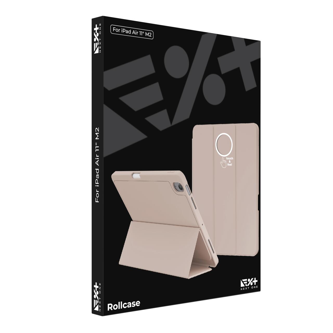 Husa de protectie Next One Rollcase pentru iPad Air 11" M2, cu suport pentru stilou, Roz - iSTYLE RO
