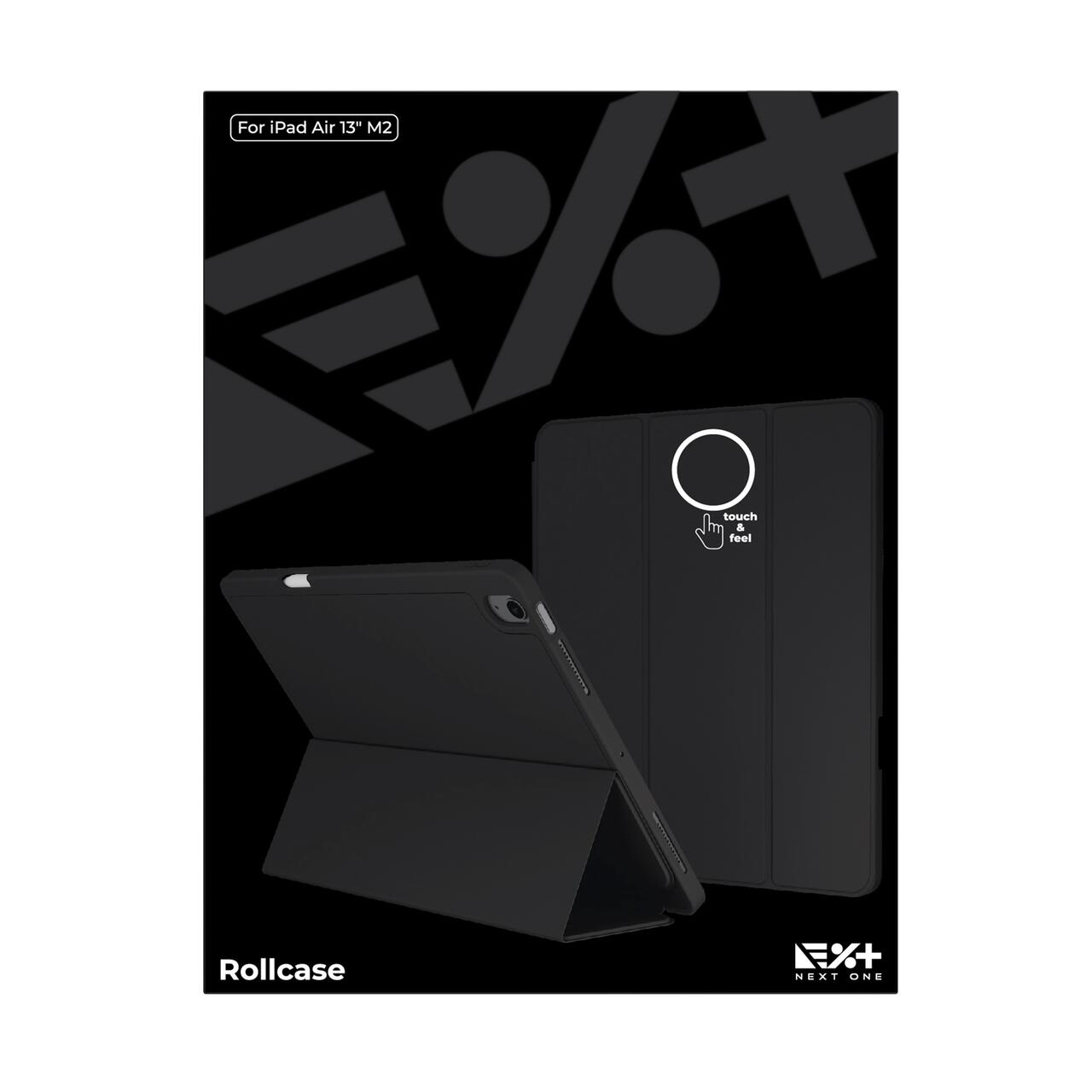 Husa de protectie Next One Rollcase pentru iPad Air 13" M2, cu suport pentru stilou, Negru - iSTYLE RO