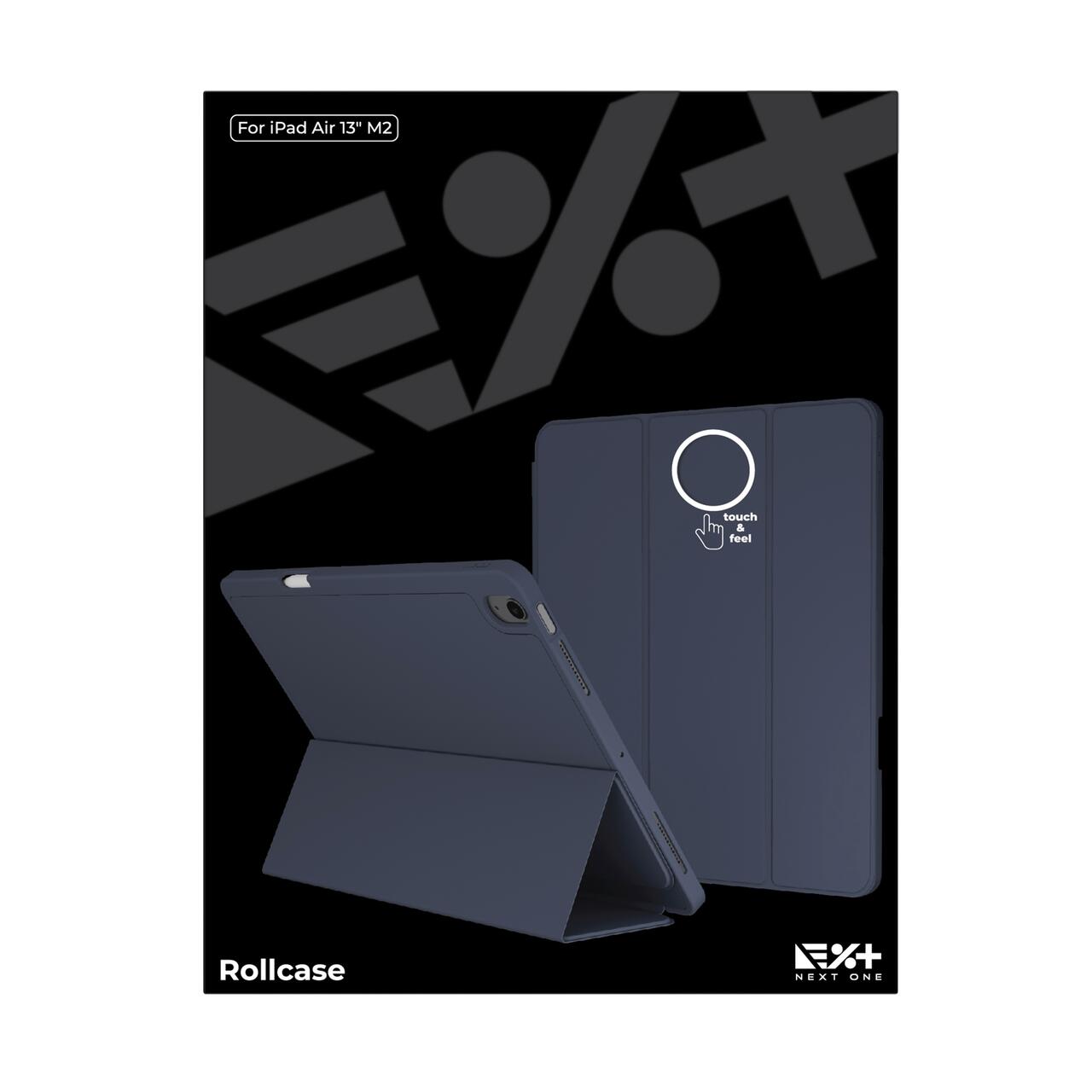 Husa de protectie Next One Rollcase pentru iPad Air 13" M2, cu suport pentru stilou, Albastru - iSTYLE RO