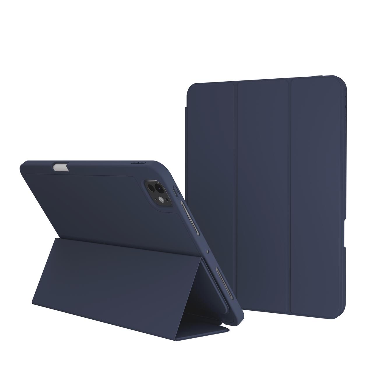 Husa de protectie Next One Rollcase pentru iPad Pro 11" M4, cu suport pentru stilou, Albastru - iSTYLE RO