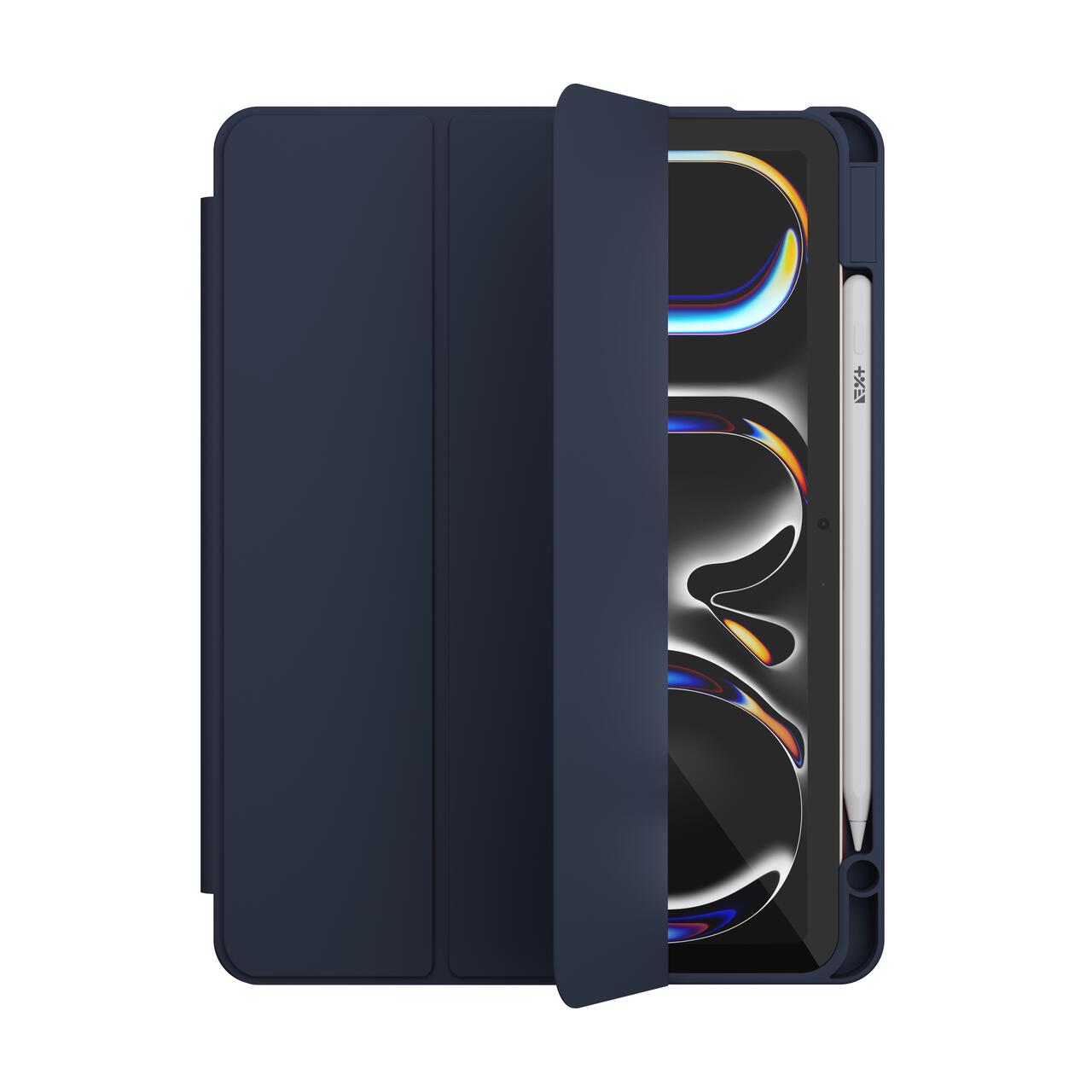 Husa de protectie Next One Rollcase pentru iPad Pro 11" M4, cu suport pentru stilou, Albastru - iSTYLE RO