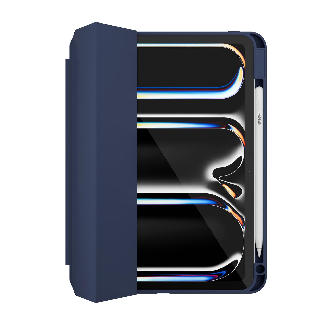 Husa de protectie Next One Rollcase pentru iPad Pro 11" M4, cu suport pentru stilou, Albastru - iSTYLE RO
