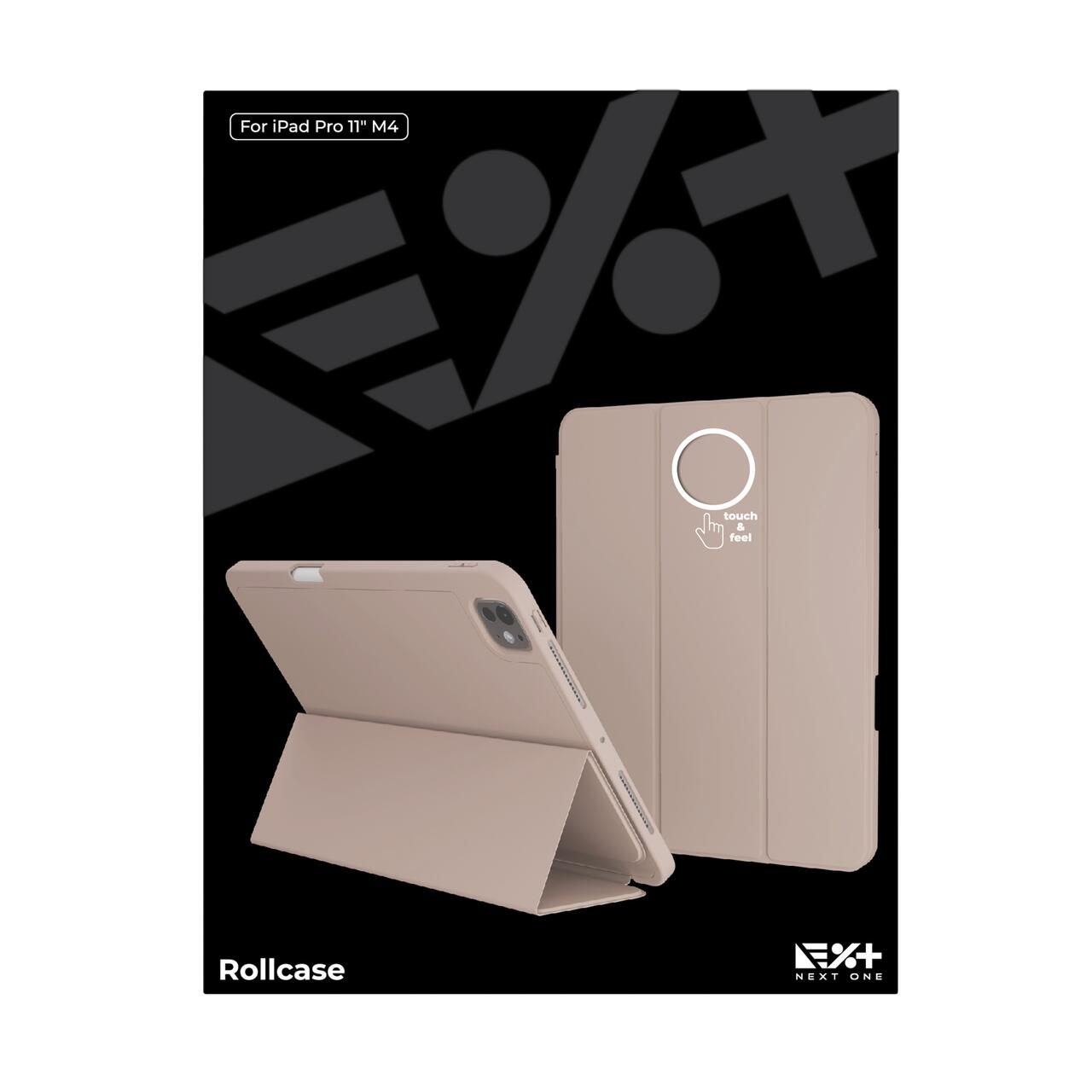 Husa de protectie Next One Rollcase pentru iPad Pro 11" M4, cu suport pentru stilou, Roz - iSTYLE RO