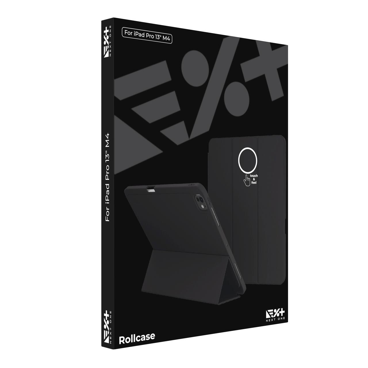 Husa de protectie Next One Rollcase pentru iPad Pro 13" M4, cu suport pentru stilou, Negru - iSTYLE RO