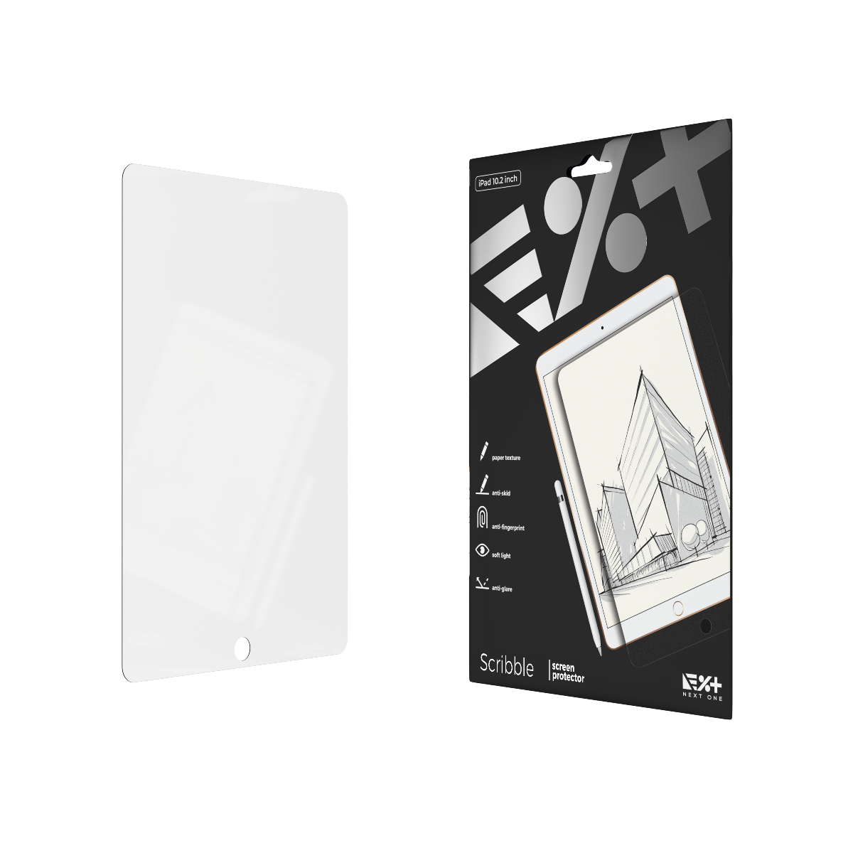 Folie de protectie NEXT ONE pentru iPad 10.2 inch, textura de hartie - iSTYLE RO