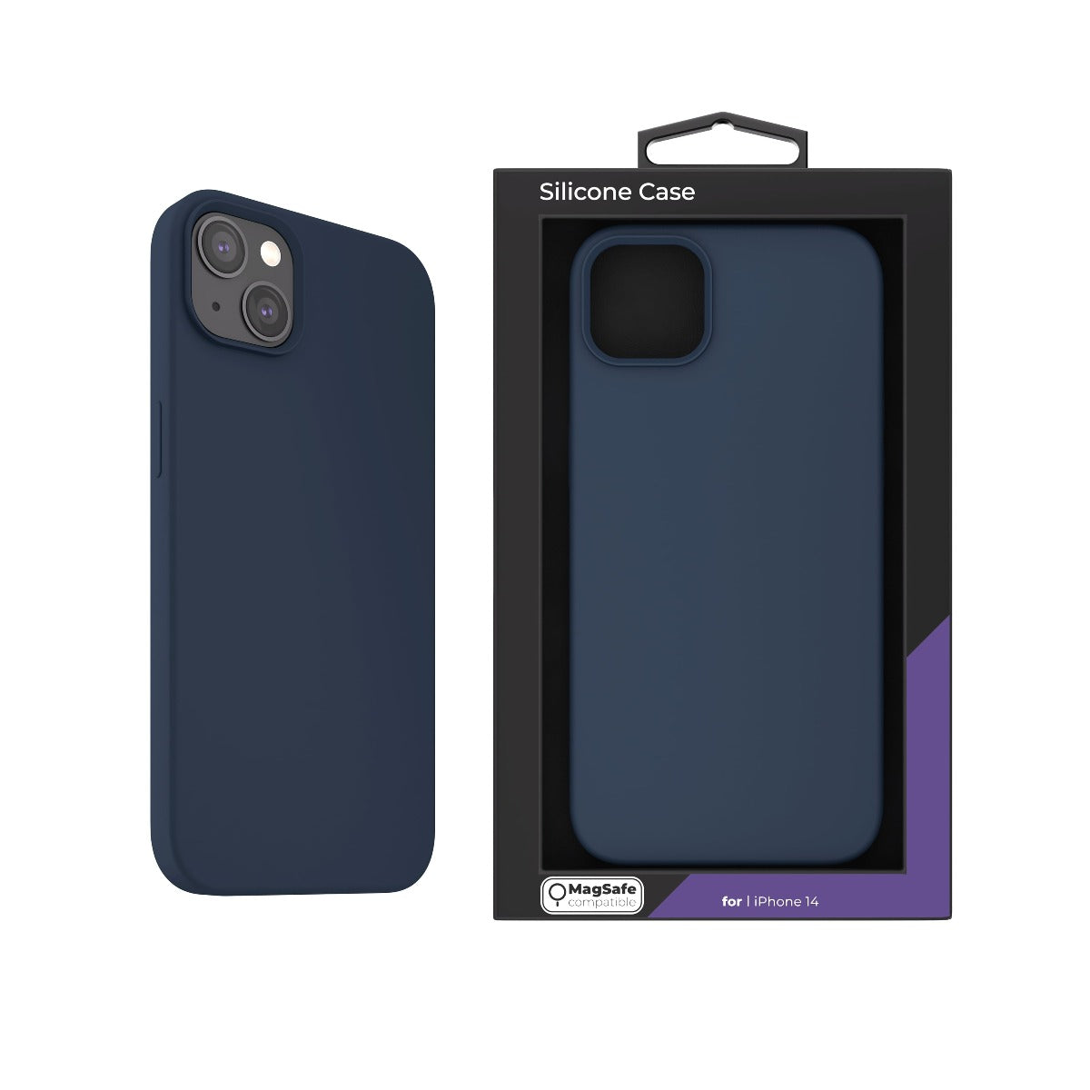 Husa de protectie NEXT ONE cu MagSafe pentru iPhone 14 Plus, Silicon, Albastru - iSTYLE RO