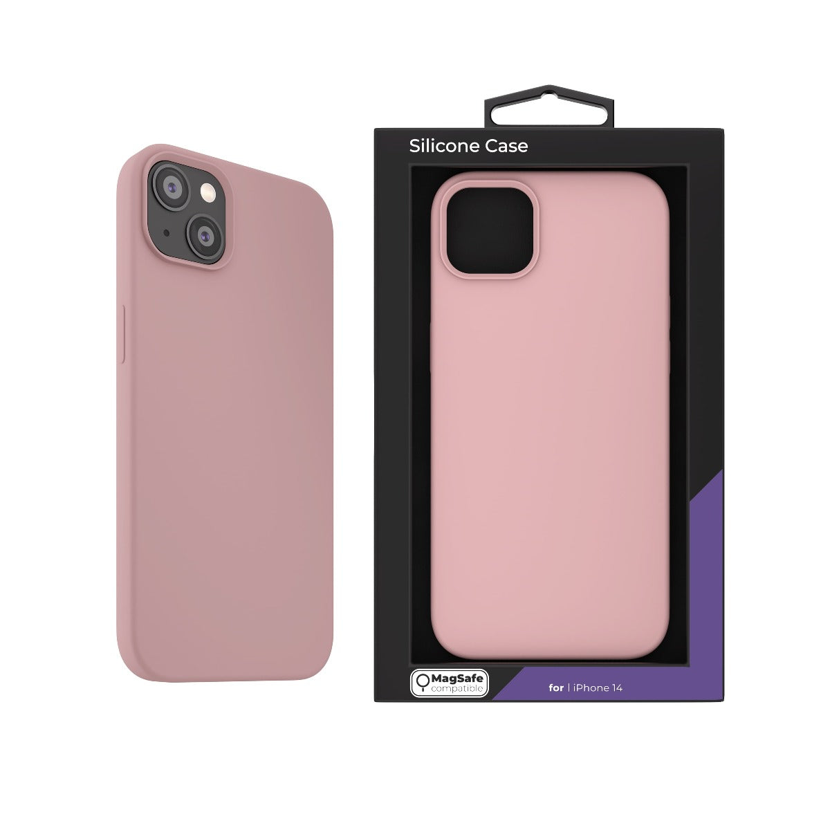 Husa de protectie NEXT ONE cu MagSafe pentru iPhone 14 Plus, Silicon, Roz - iSTYLE RO