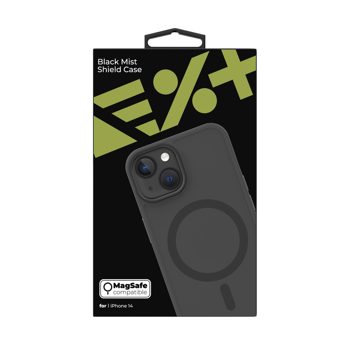 Husa de protectie NEXT ONE Mist Shield cu MagSafe pentru iPhone 14, Negru - iSTYLE RO