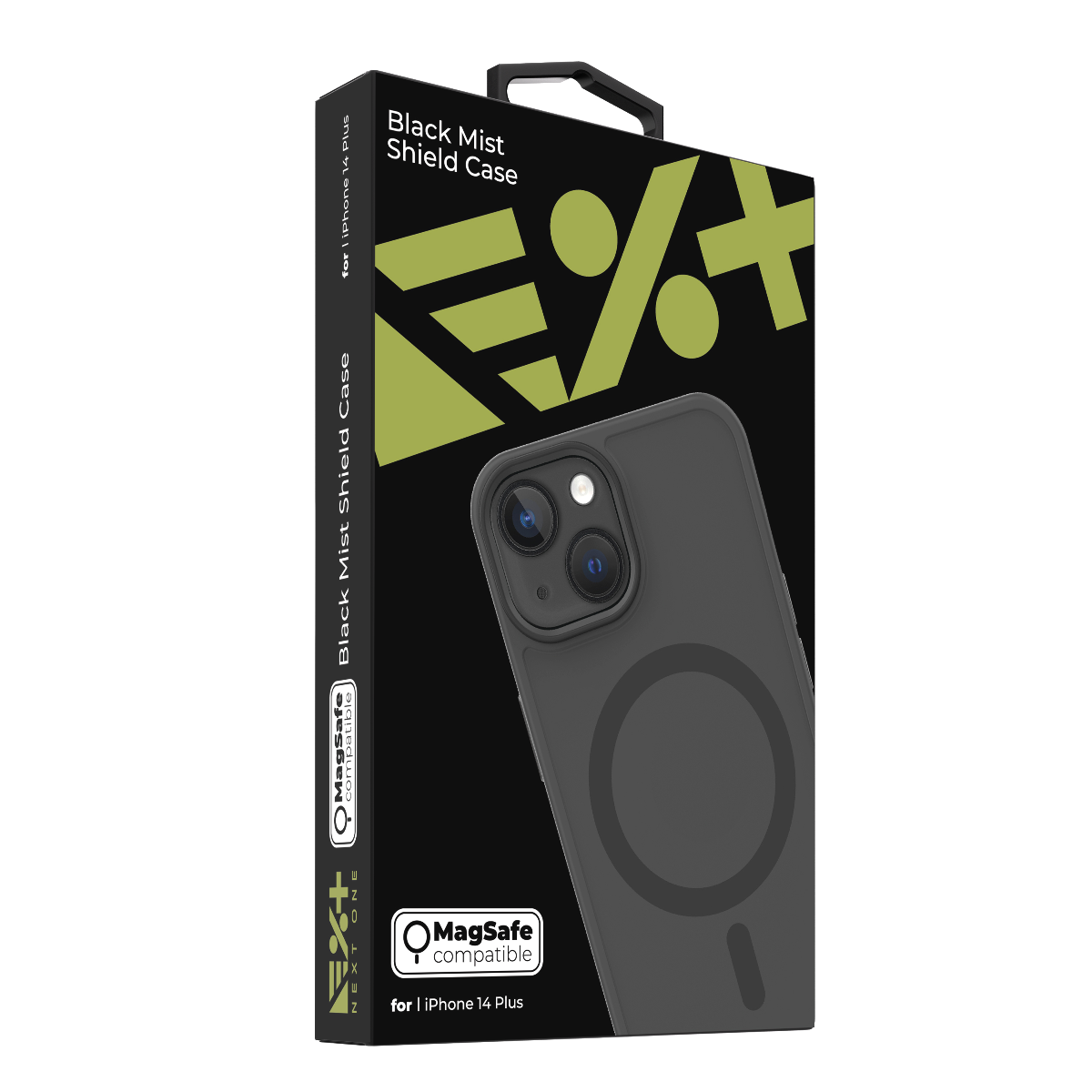 Husa de protectie NEXT ONE Mist Shield cu MagSafe pentru iPhone 14 Plus, Negru - iSTYLE RO