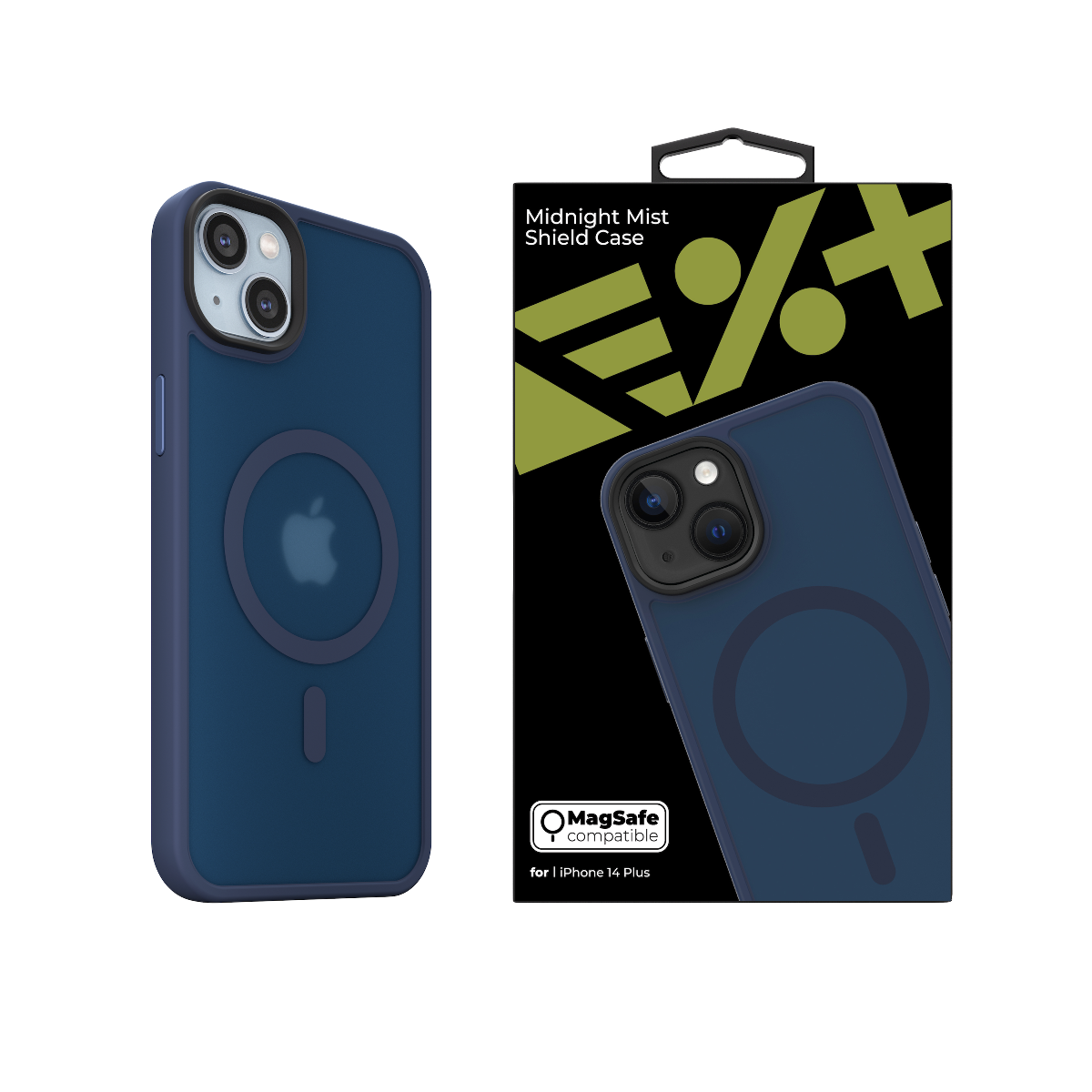 Husa de protectie NEXT ONE Mist Shield cu MagSafe pentru iPhone 14 Plus, Albastru - iSTYLE RO