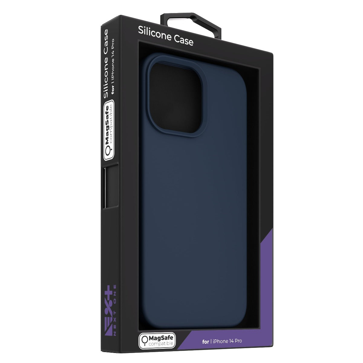 Husa de protectie NEXT ONE cu MagSafe pentru iPhone 14 Pro, Silicon, Albastru - iSTYLE RO