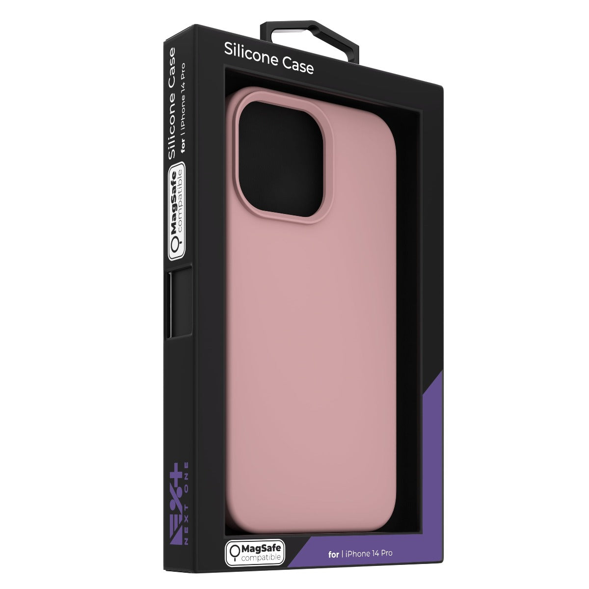 Husa de protectie NEXT ONE cu MagSafe pentru iPhone 14 Pro, Silicon, Roz - iSTYLE RO
