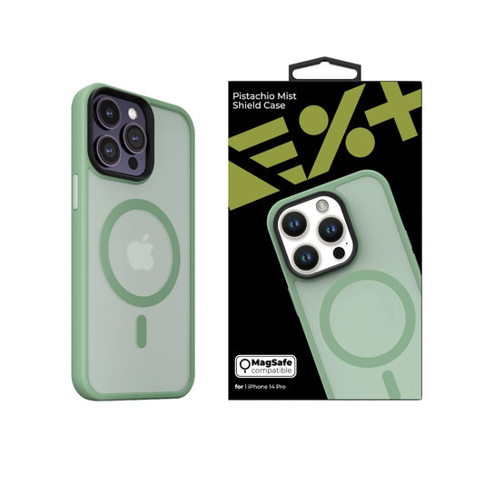 Husa de protectie NEXT ONE Mist Shield cu MagSafe pentru iPhone 14 Pro, Verde - iSTYLE RO
