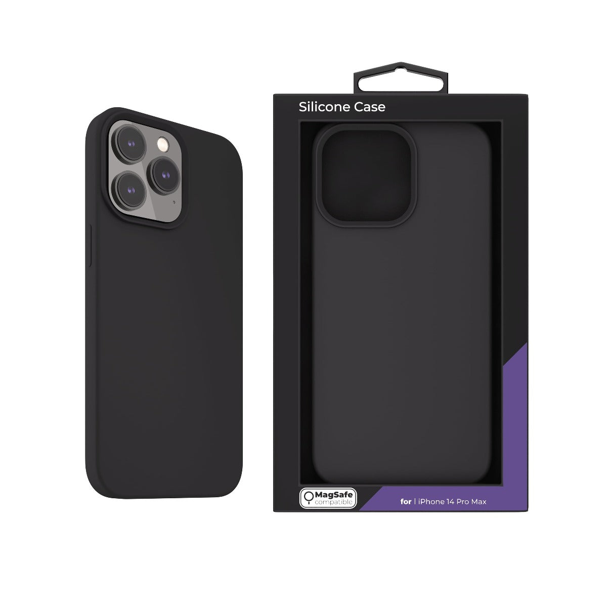Husa de protectie NEXT ONE cu MagSafe pentru iPhone 14 Pro Max, Silicon, Negru - iSTYLE RO
