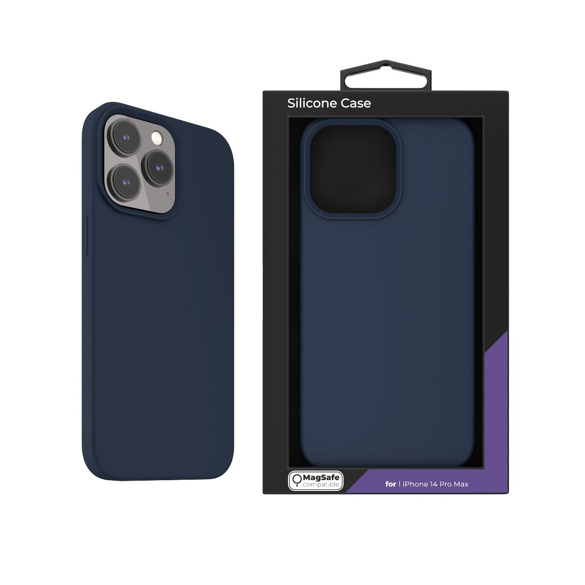 Husa de protectie NEXT ONE cu MagSafe pentru iPhone 14 Pro Max, Silicon, Albastru - iSTYLE RO