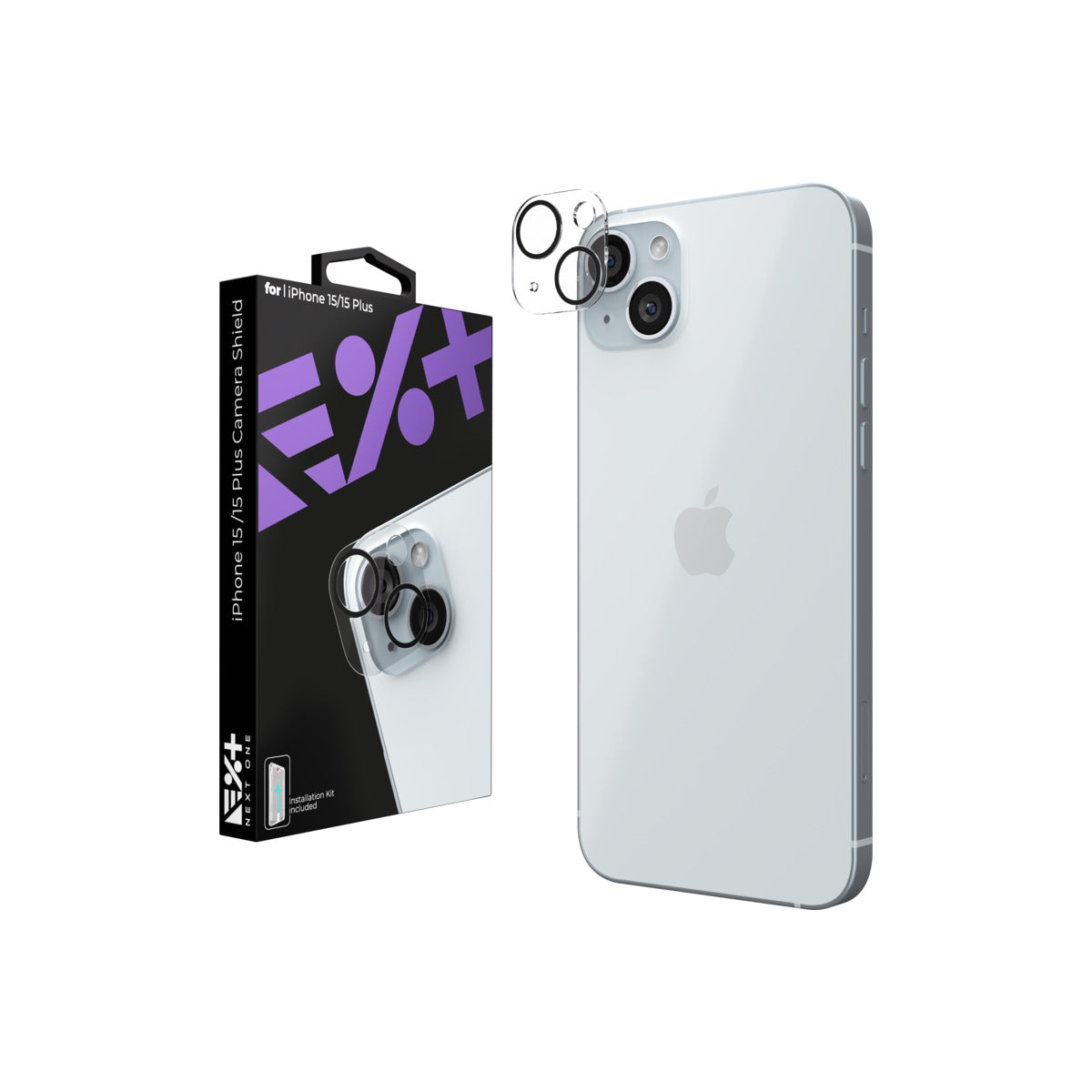 Folie de protectie camera foto pentru iPhone 15 si iPhone 15 Plus - iSTYLE RO