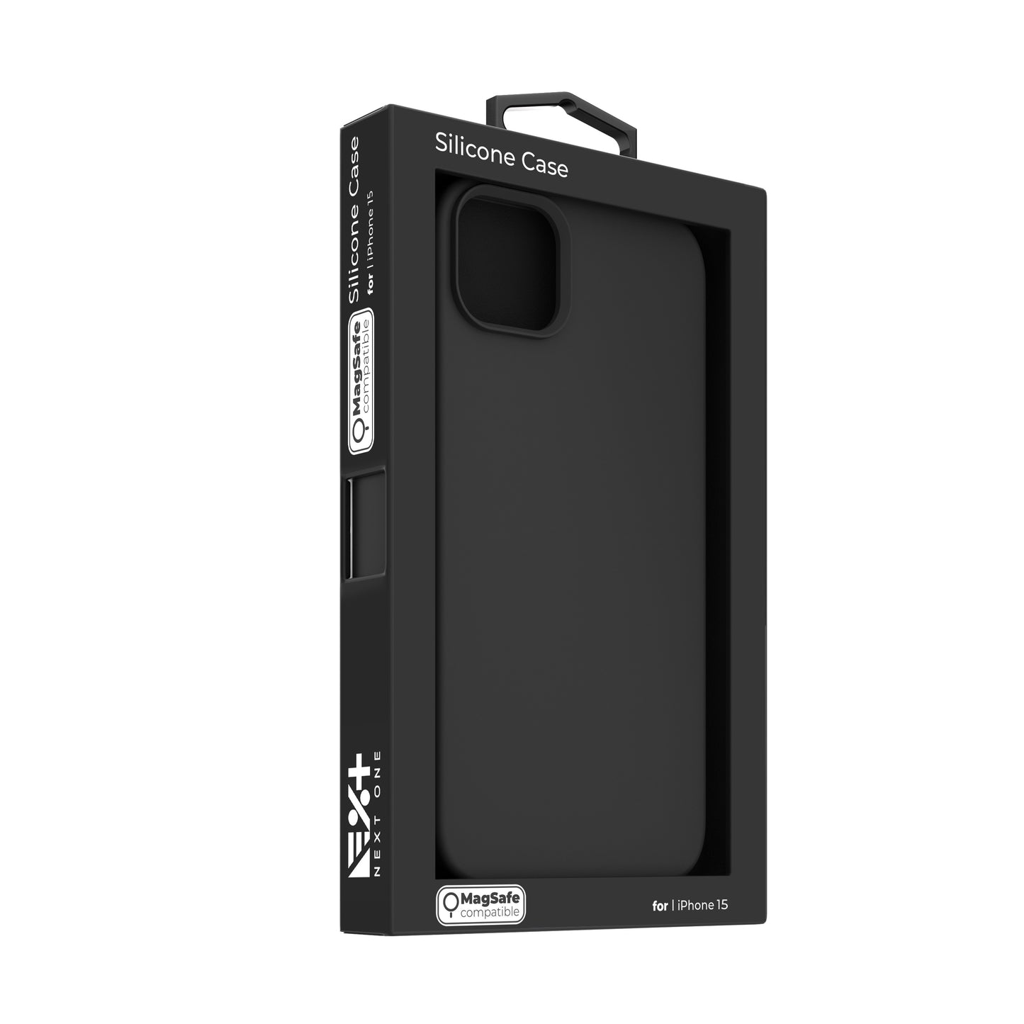 Husa de protectie NEXT ONE cu MagSafe pentru iPhone 15, Silicon, Negru - iSTYLE RO