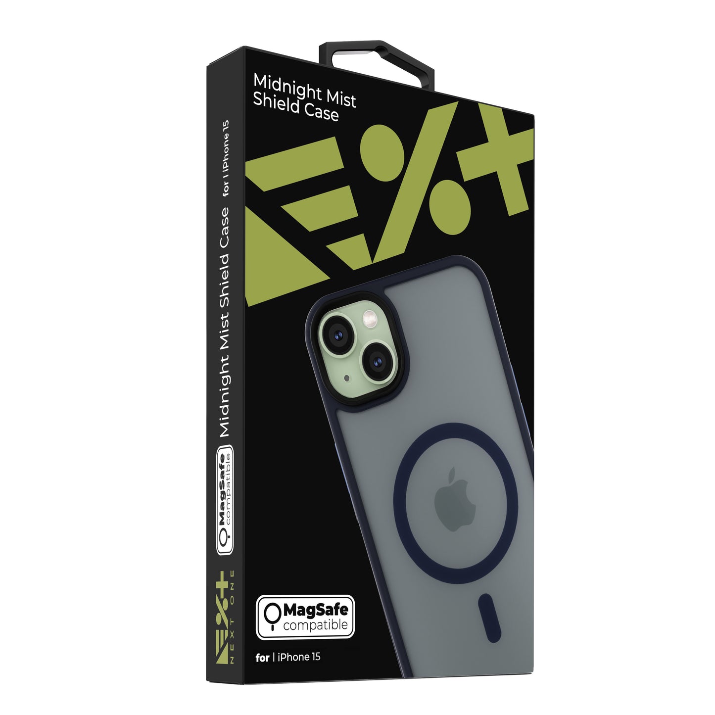 Husa de protectie NEXT ONE Mist Shield cu MagSafe pentru iPhone 15, Albastru - iSTYLE RO