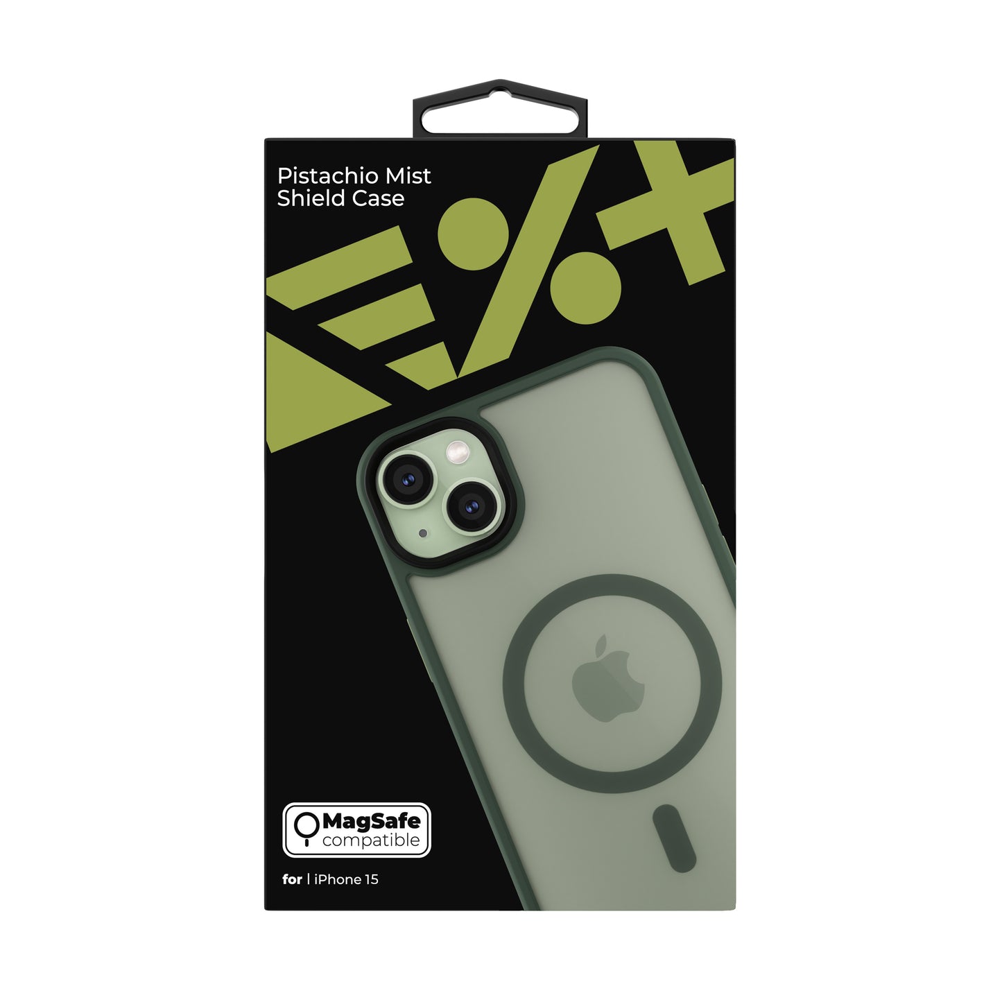 Husa de protectie NEXT ONE Mist Shield cu MagSafe pentru iPhone 15, Verde - iSTYLE RO
