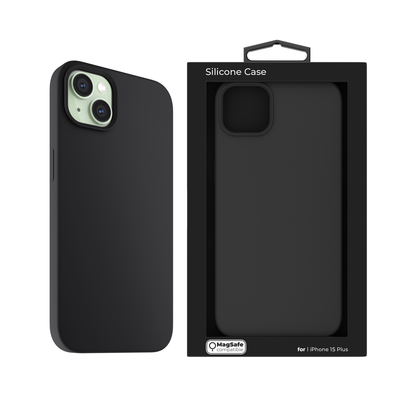 Husa de protectie NEXT ONE cu MagSafe pentru iPhone 15 Plus, Silicon, Negru - iSTYLE RO