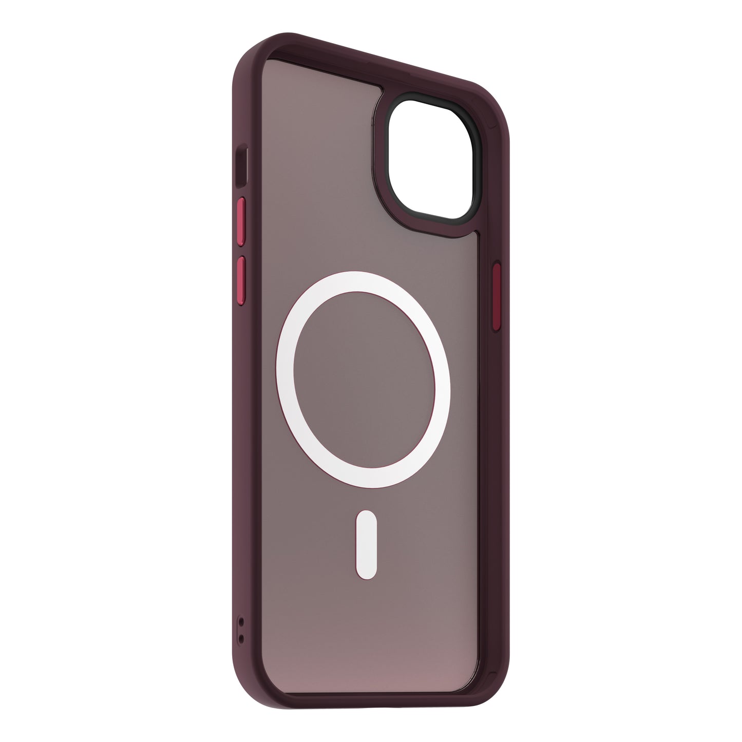 Husa de protectie NEXT ONE Mist Shield cu MagSafe pentru iPhone 15 Plus, Roșu Vișiniu - iSTYLE RO