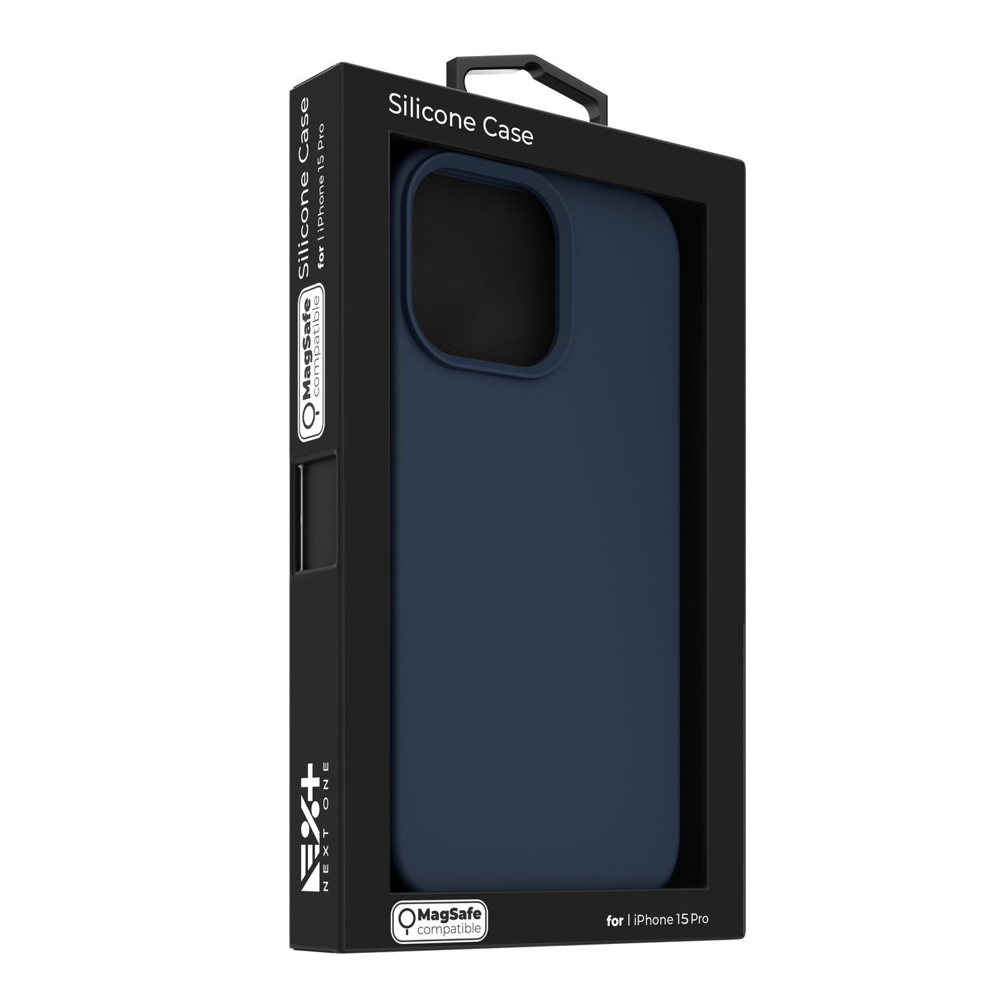 Husa de protectie NEXT ONE cu MagSafe pentru iPhone 15 Pro, Silicon, Albastru - iSTYLE RO