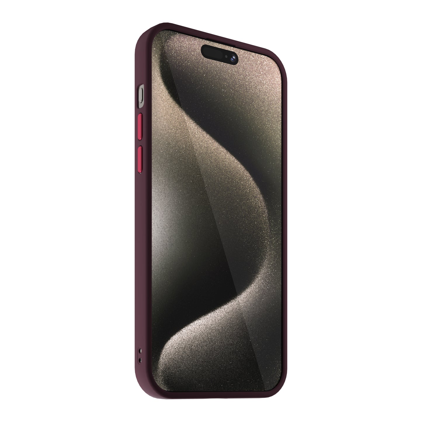 Husa de protectie NEXT ONE Mist Shield cu MagSafe pentru iPhone 15 Pro, Roșu Vișiniu - iSTYLE RO