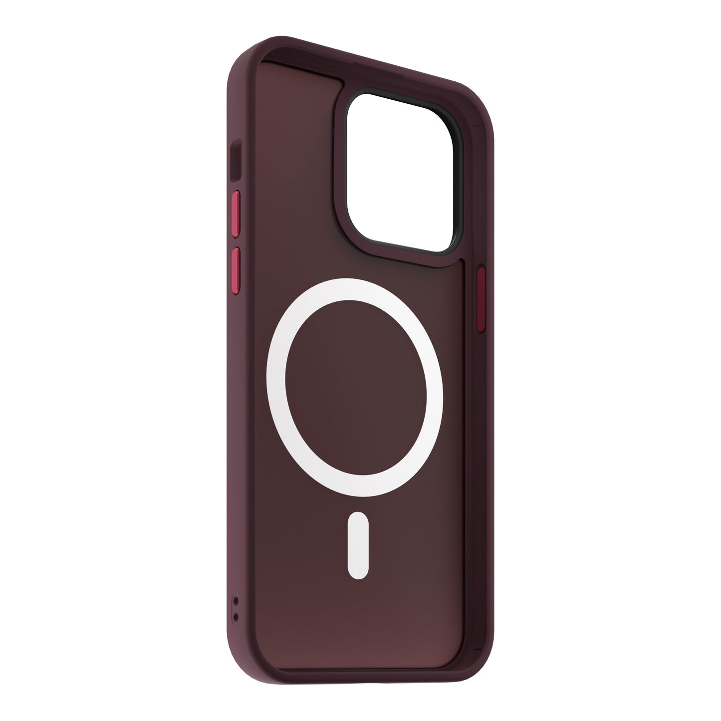 Husa de protectie NEXT ONE Mist Shield cu MagSafe pentru iPhone 15 Pro, Roșu Vișiniu - iSTYLE RO