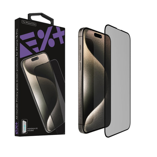 Folie de protectie din sticla privata NEXT ONE pentru iPhone 15 Pro - iSTYLE RO