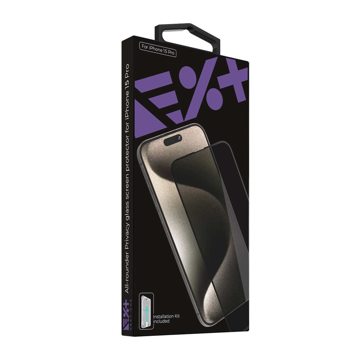 Folie de protectie din sticla privata NEXT ONE pentru iPhone 15 Pro - iSTYLE RO