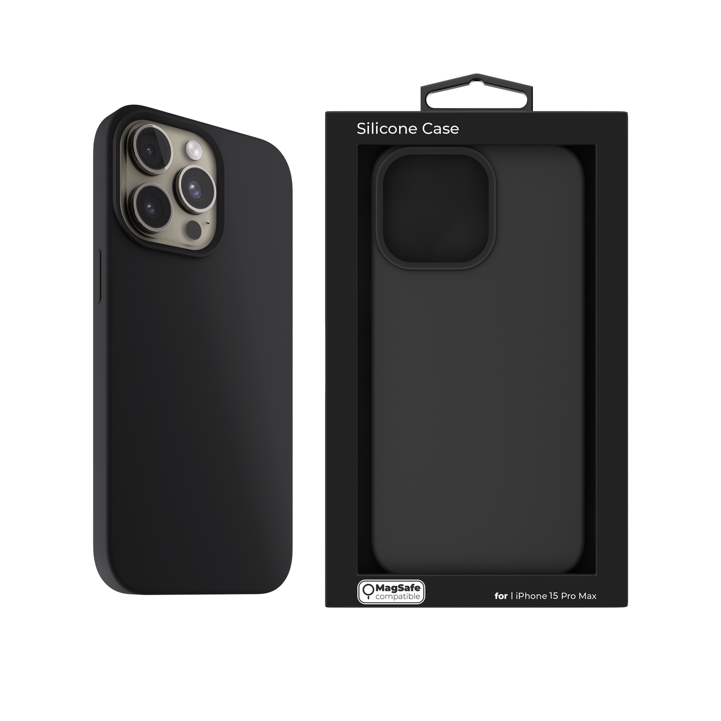 Husa de protectie NEXT ONE cu MagSafe pentru iPhone 15 Pro Max, Silicon, Negru - iSTYLE RO