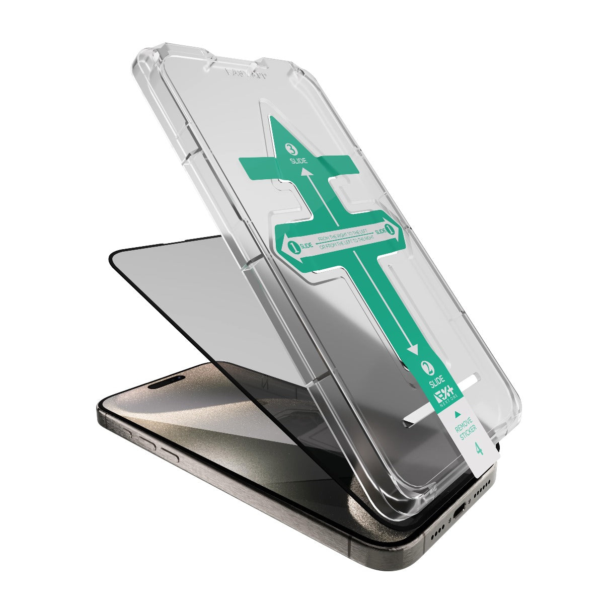 Folie de protectie din sticla privata NEXT ONE pentru iPhone 15 Pro Max - iSTYLE RO