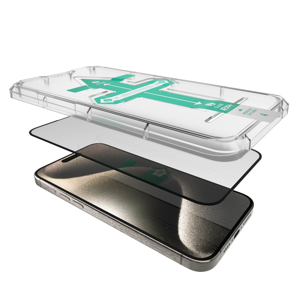 Folie de protectie din sticla privata NEXT ONE pentru iPhone 15 Pro Max - iSTYLE RO