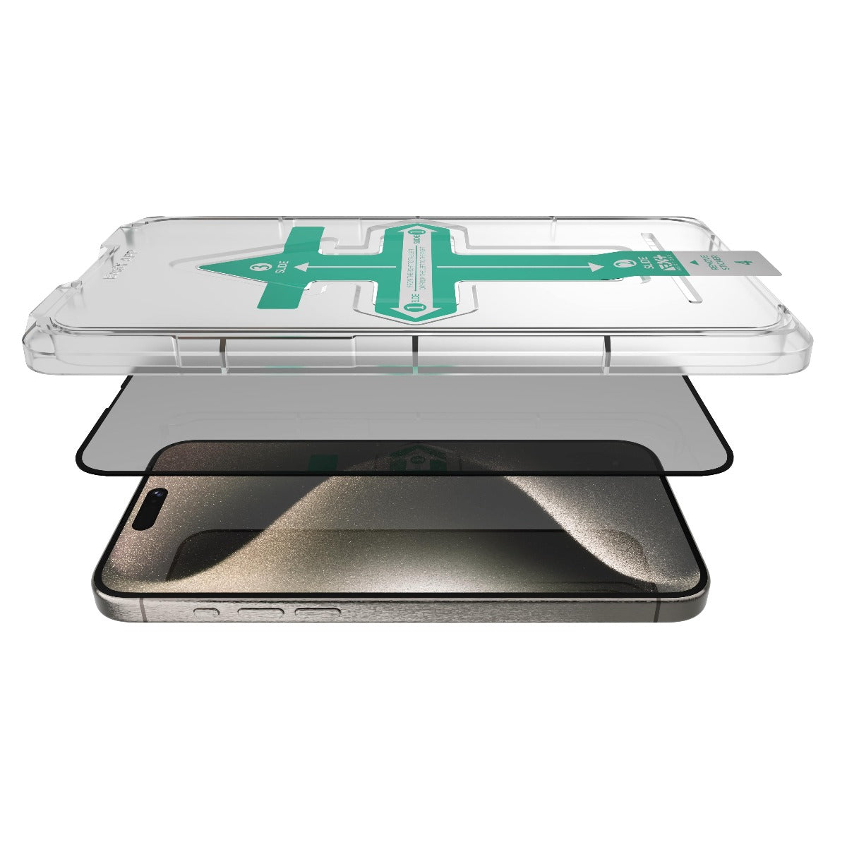 Folie de protectie din sticla privata NEXT ONE pentru iPhone 15 Pro Max - iSTYLE RO