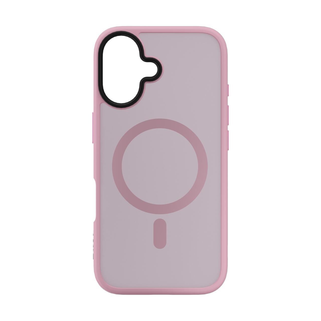 Husa de protectie NEXT ONE Mist Shield cu MagSafe pentru iPhone 16, Roz - iSTYLE RO