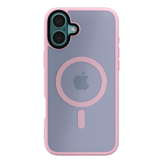 Husa de protectie NEXT ONE Mist Shield cu MagSafe pentru iPhone 16, Roz - iSTYLE RO