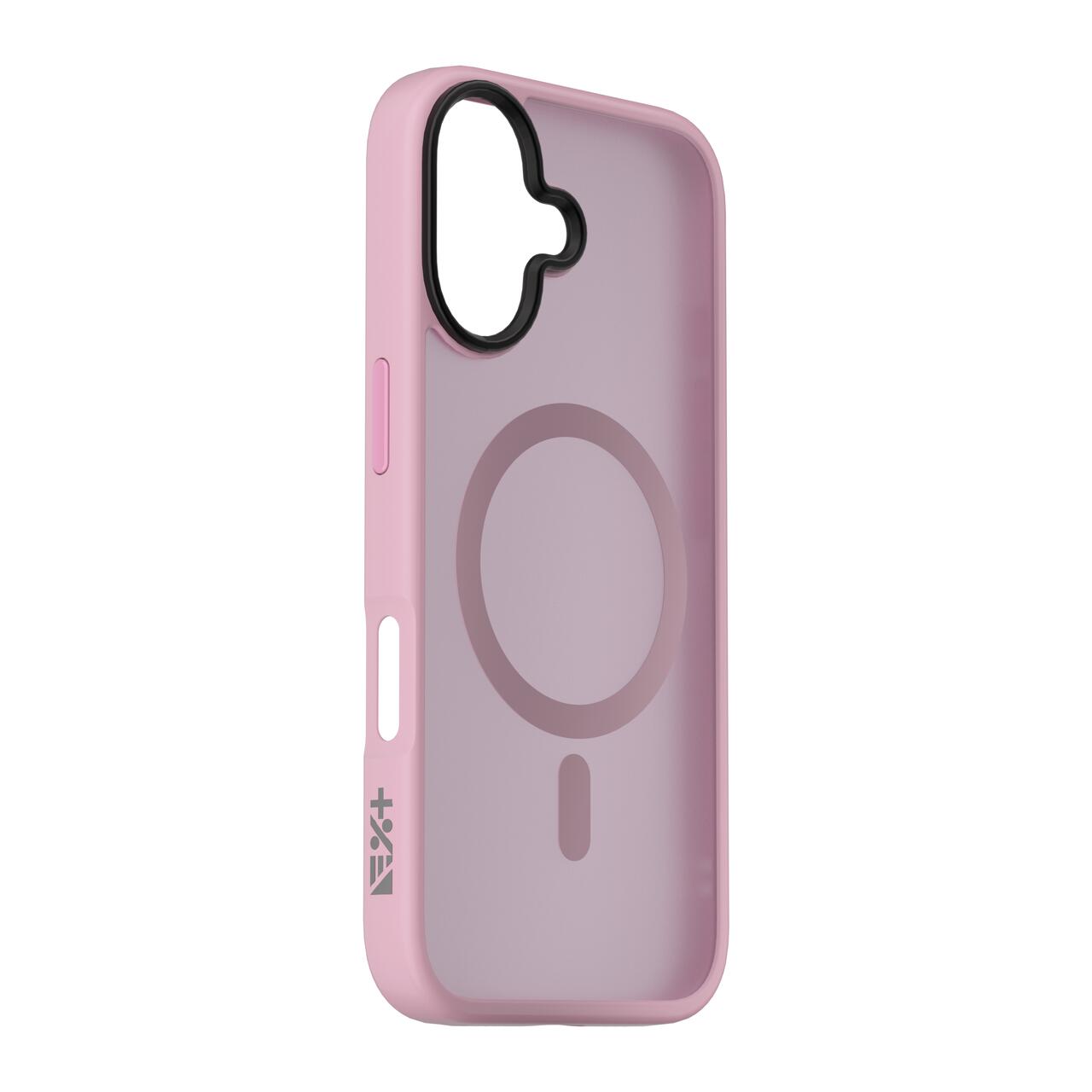 Husa de protectie NEXT ONE Mist Shield cu MagSafe pentru iPhone 16, Roz - iSTYLE RO