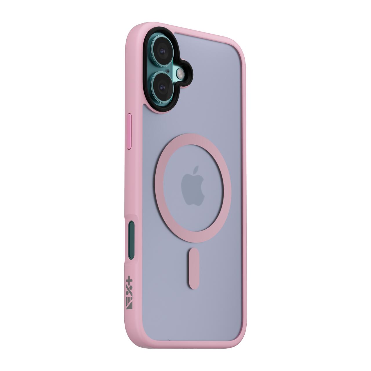 Husa de protectie NEXT ONE Mist Shield cu MagSafe pentru iPhone 16, Roz - iSTYLE RO