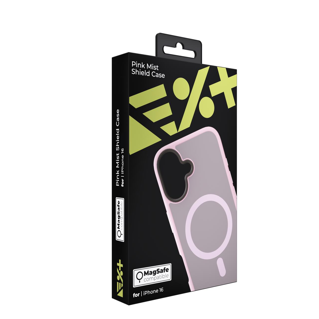 Husa de protectie NEXT ONE Mist Shield cu MagSafe pentru iPhone 16, Roz - iSTYLE RO